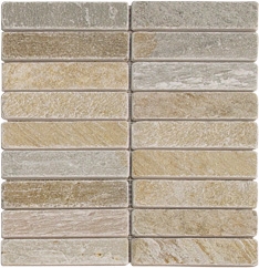 Strip Slate Mosaic, Beige Slate Mosaic