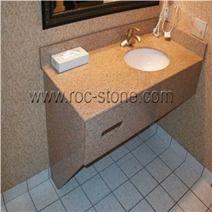 Bathroom Vanity, Yellow Granite Bath Tops