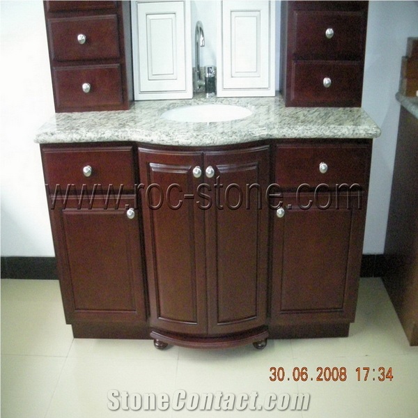 Granite Countertop, Vanity Top with Wooden Cabinet