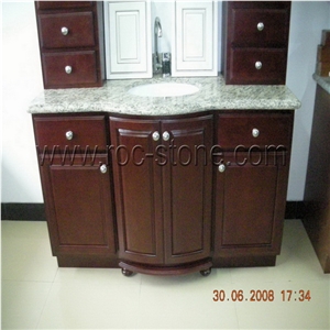 Granite Countertop, Vanity Top with Wooden Cabinet
