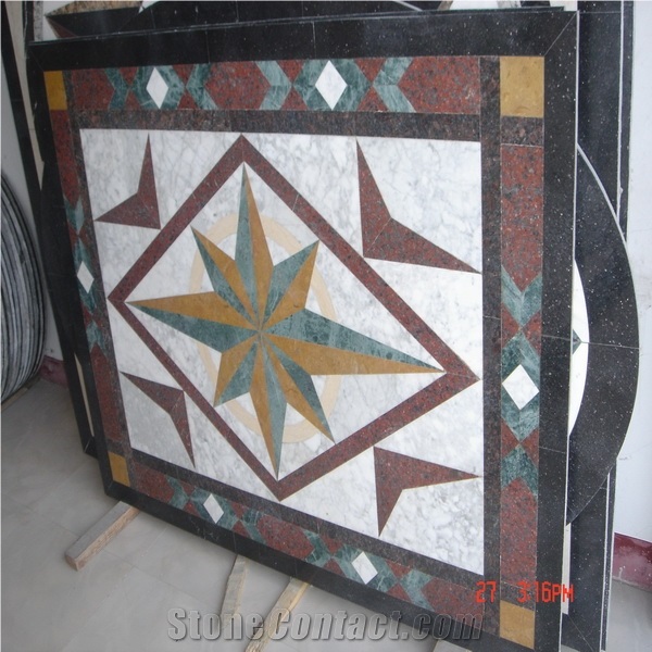 Mosaic Medallion, Interior Floor Tile, Granite , Marble Mosaic Medallion