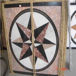 Waterjet Medallion,Interior Flooring, Mosaic, Grantie , Marble Waterjet Medallion