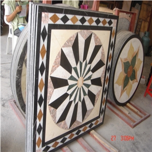 Waterjet Medallion, Mosaic Tile, Granite , Marble Waterjet Medallion