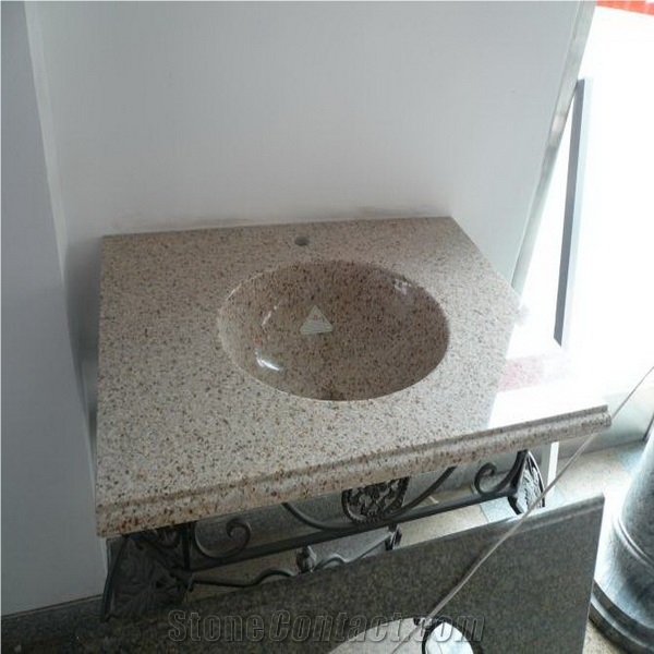 Yellow Granite Bathroom Countertop,vanities, G682 Yellow Granite Bathroom Countertop from China