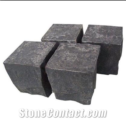 China Black Basalt Cube Stone, Landscaping Paver, Fuding Black Basalt Cube Stone