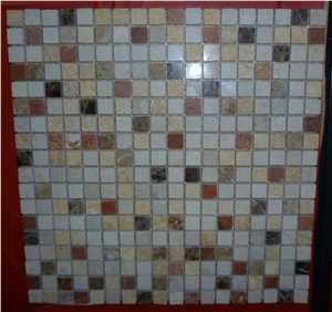 Mixed Colored Stone Mosaic Pattern, Mosaic Tile