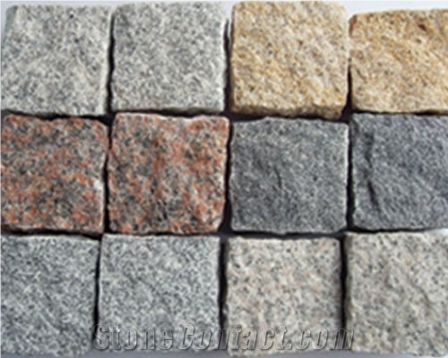 Natural Split Granite Cobble Stone, Landscaping St, G603 ,G682 ,G636 ,G562 ,G684 Granite Cobble Stone