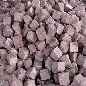 Red Granite Landscaping Stone, Red Cube Stone, Ocean Red Granite Cube Stone