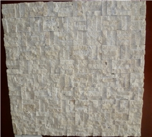 White Travertine Stone Mosaic, Mosaic Tile