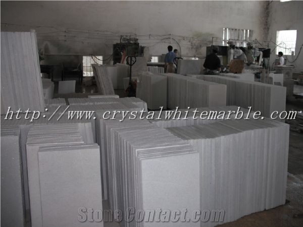 Vietnam Crystal White Marble, Pure White Marble Slabs