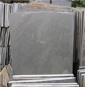 Natural Slate Paving Stone Flooring, China Black Slate Slabs & Tiles