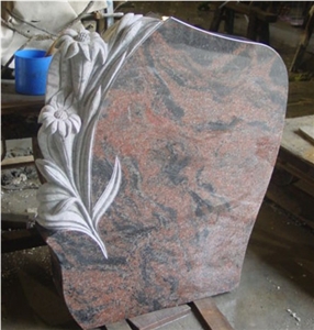 Flower Style Granite Headstone/Gravestone