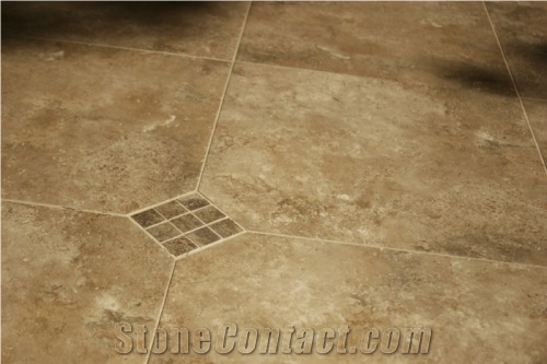 Oasis Walnut Travertine Honed and Filled Slabs
