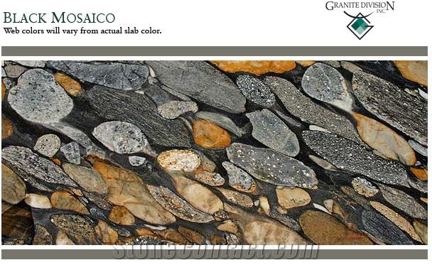 Black Mosaico - Golden Marinace, Marinace Gold Granite Slabs