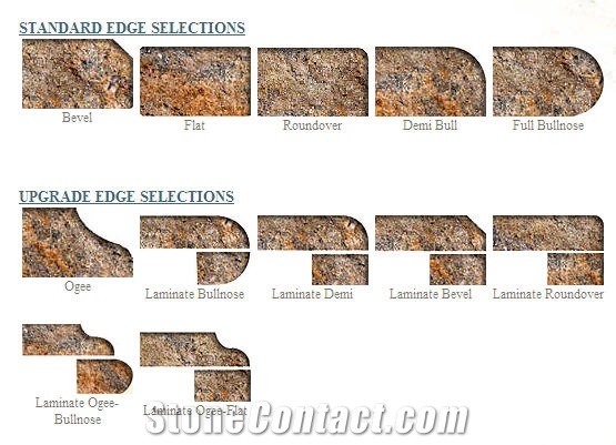 Countertops Edge Selections From United States Stonecontact Com