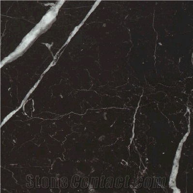 Nero Marquina Marble, Spain Black Marble Slabs & Tiles