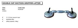 Double Cup Suction Gripper-Lifter