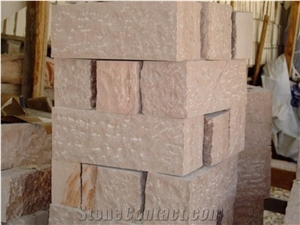 Angles Limestone Sculpted with Cut Frame (10-1230, Lini Red Limestone Building, Walling