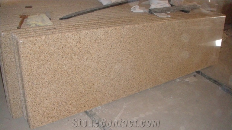 Full Bullnose Granite Countertop, G682 Yellow Granite Countertop