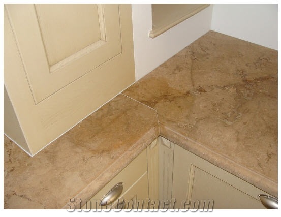 Giallo Reale Marble Countertop, Yellow Marble