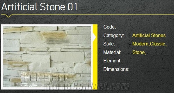 Artificial Stone Veneer