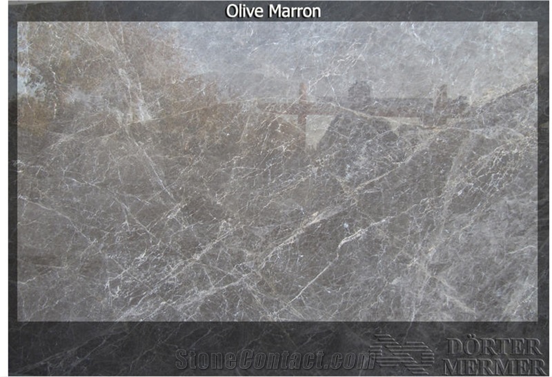 Olive Maron Marble, Turkey Brown Marble Slabs & Tiles