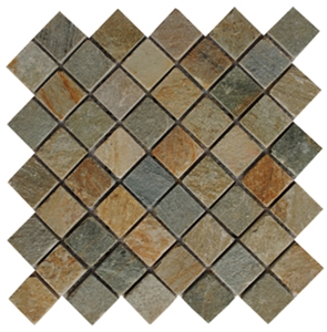 Mosaic 008, Brown Slate Mosaic