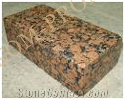 Omelyanivske Granite Cobble Stone, Red Granite Cobble Stone