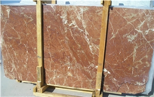 Rojo Coralito Slabs, Spain Red Marble