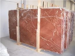 Rojo Quipar Claro Slabs, Spain Red Marble