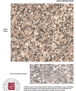 Jonesboro Red Granite, Jonesboro Granite