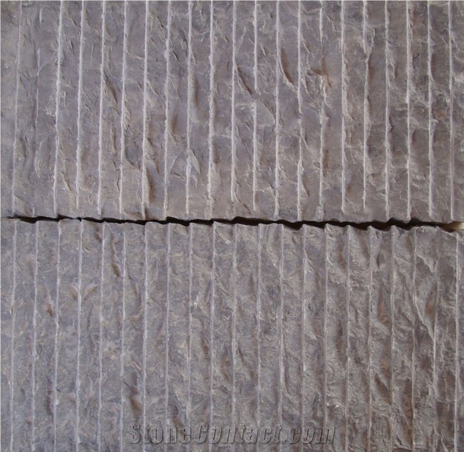 Fossil Gray Stone Tiles, Marble