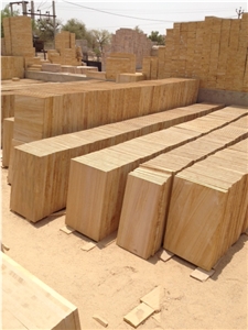 Teakwood Sandstone Tiles, Slabs