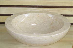 Egyptian Yellow Stone Basin,Wash Basin, Egyptian Yellow Marble Wash Basin