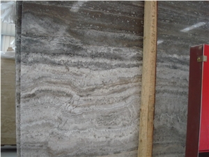 Grey Travertine Slab