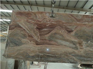 Monica Red Marble Slab