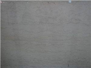 Silver Wire Beige Marble Slab