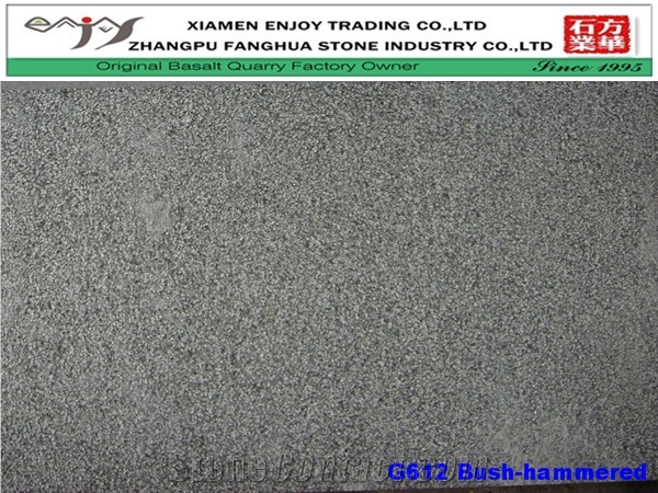 Olivine Gabrro Tile G612 Bush-hammered, G612 Granite Tiles