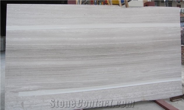 Grey Wood Grain Marble Slabs, China Grey Marble