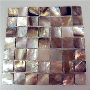 Brown Mother Of Pearl Mosaic Shell Mosaic