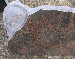 Finnisch Aurora Granite Gravestone