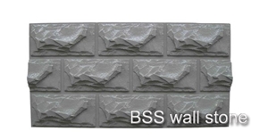 Mushroom Stone Wall Tiles, Black Granite Mushroom Stone