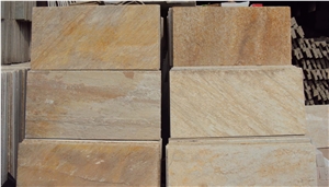 P014 Slate Tiles, China Yellow Slate