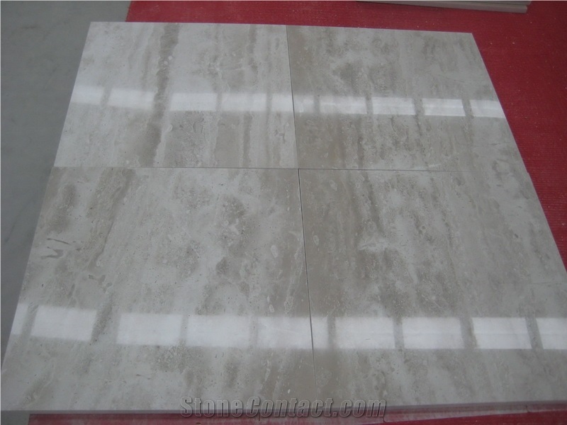 Wooden Fossil, China Grey Marble Slabs & Tiles