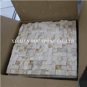 Natural Stone Mosaic,Beige Limestone Mosaic