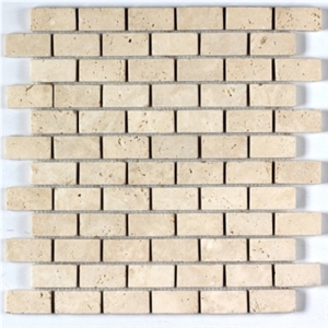 Beige Travertine Mosaics Brick