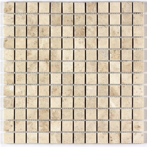 Cappucino Light Marble Mosaic, Beige Marble