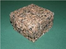 Granite Mezhirichinskij Multicolor Cube, Mezhyritske Red Granite
