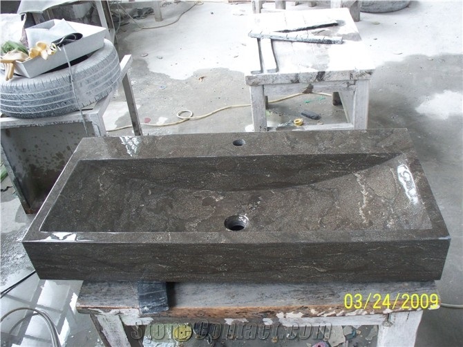 Black Basalt Stone Sink