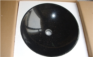 Black Galaxy Granite Sink
